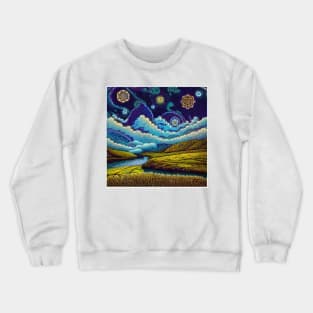 Paint Pour Paradise Crewneck Sweatshirt